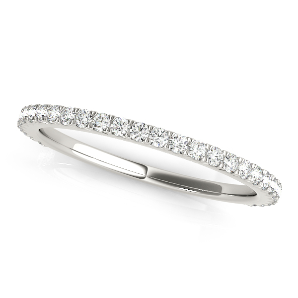 Straight Diamond Wedding Band