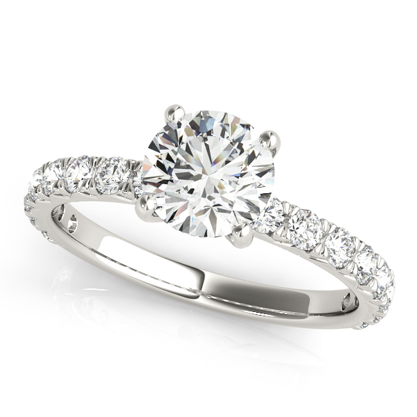 French Cut Solitaire Engagement Ring