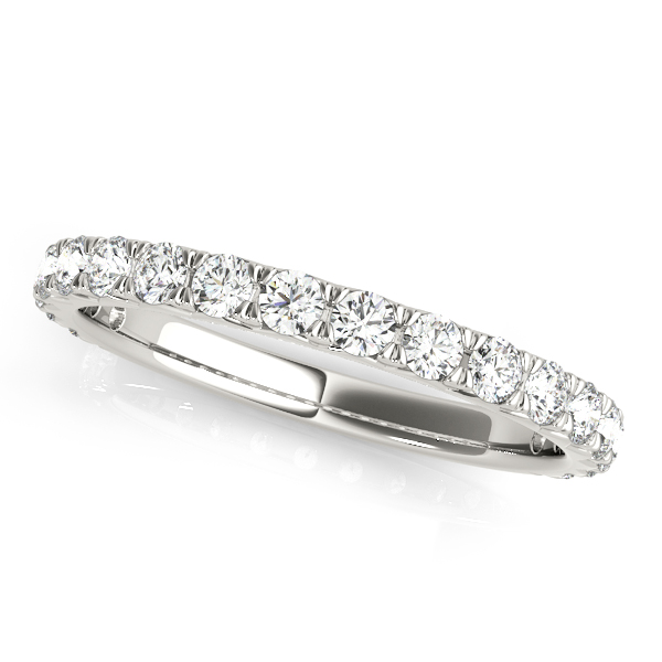 Shared Prong Wedding Band