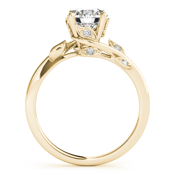 The Coralie Solitaire Engagement Ring, side view