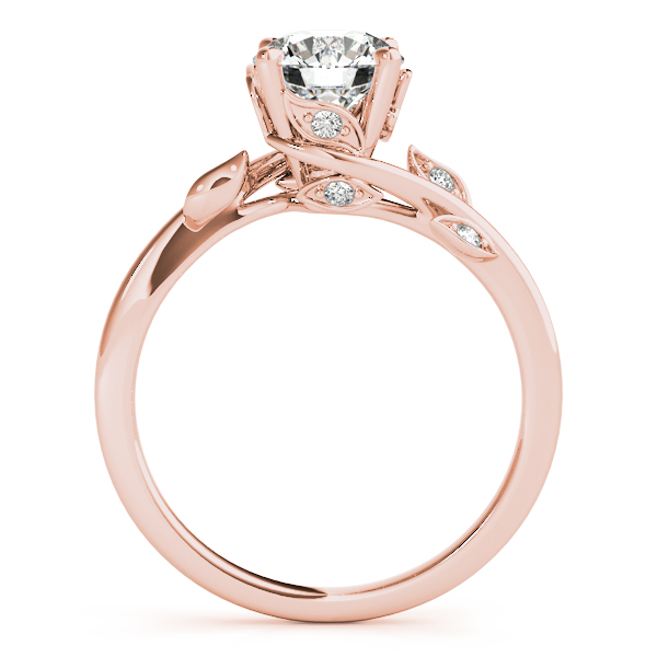 The Coralie Solitaire Engagement Ring, side view