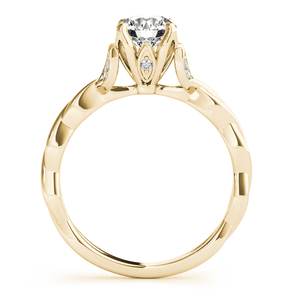 The Celeste Solitaire Engagement Ring, side view