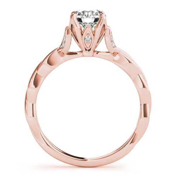 The Celeste Solitaire Engagement Ring, side view
