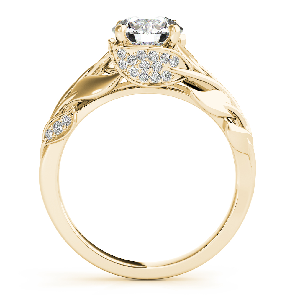 The Eliana Solitaire Engagement Ring, side view
