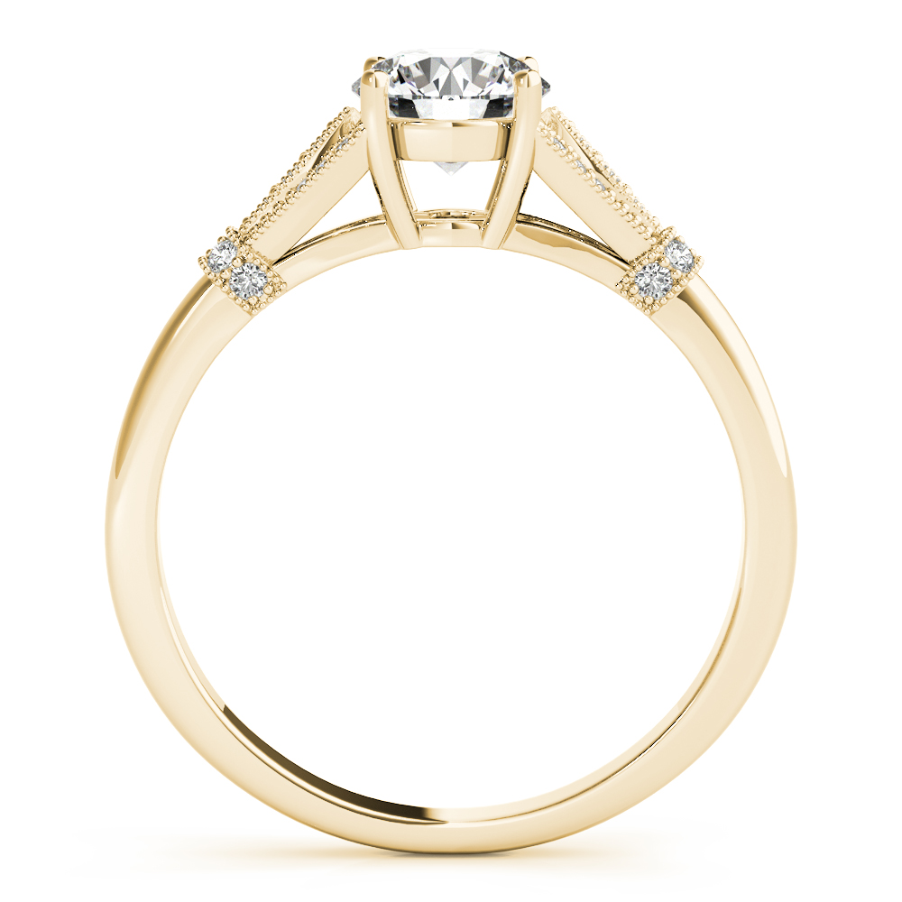 The Vera Vintage Engagement Ring, side view