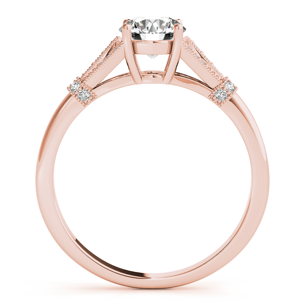 The Vera Vintage Engagement Ring, side view