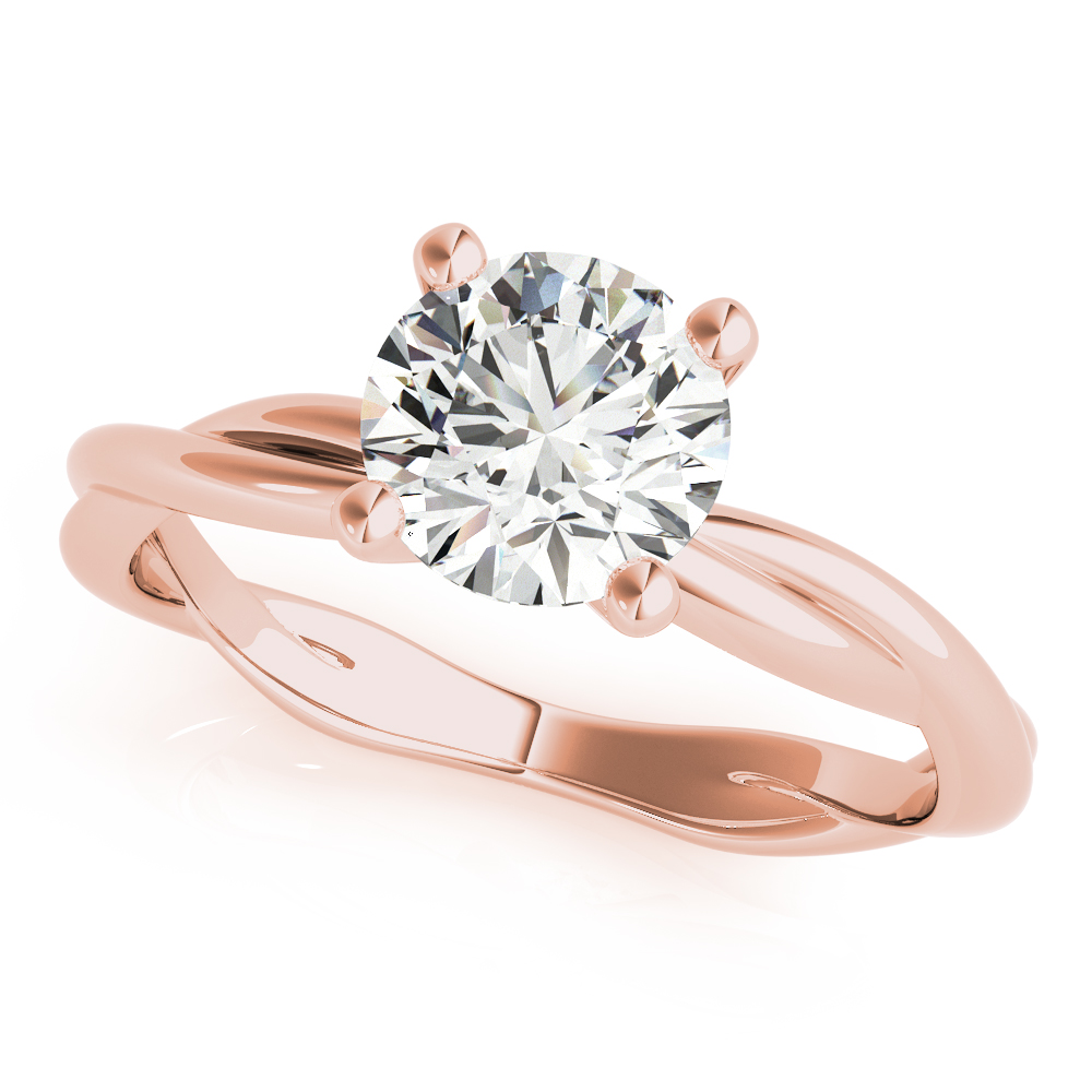 The Camille Solitaire Engagement Ring, front view