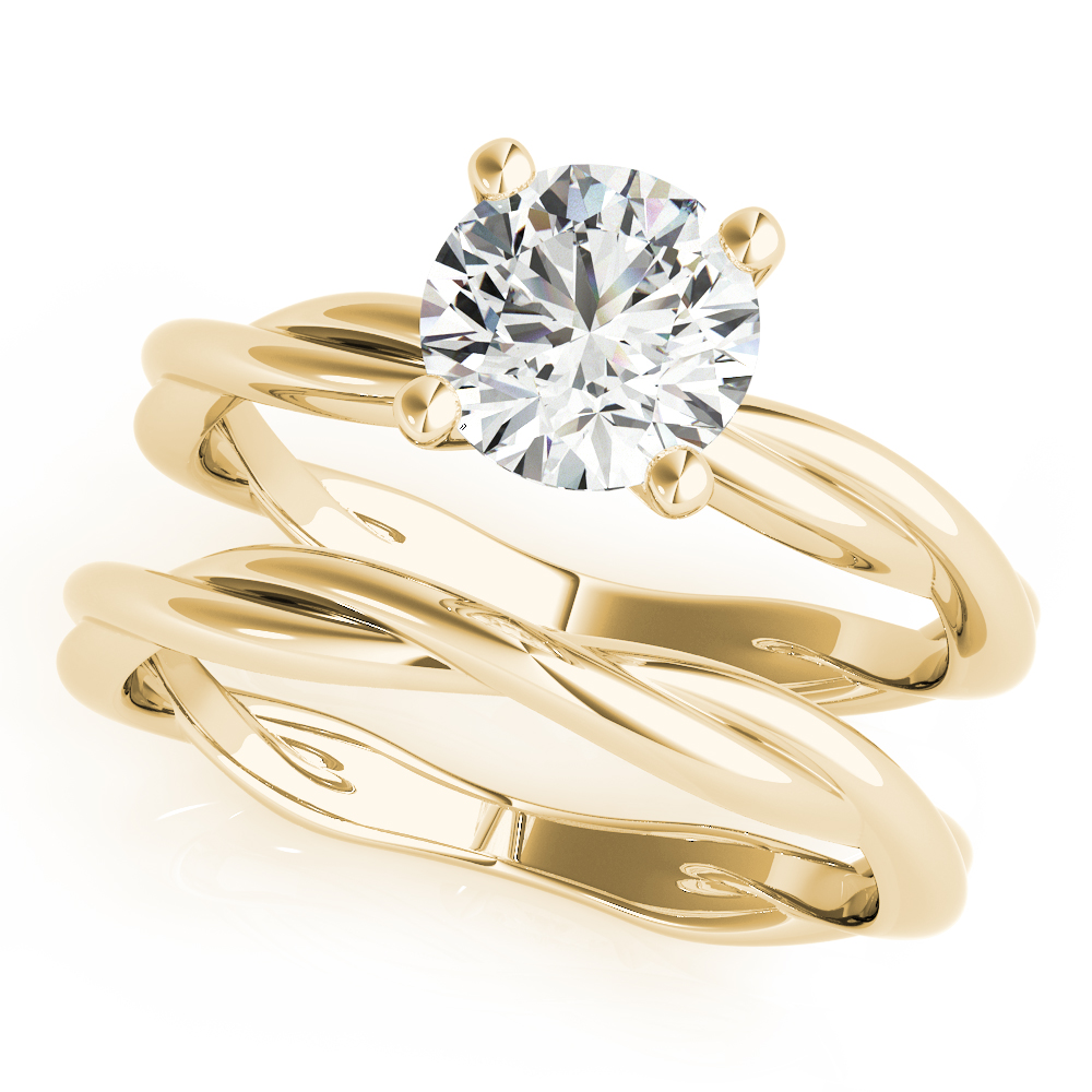The Camille Solitaire Engagement Ring, set view