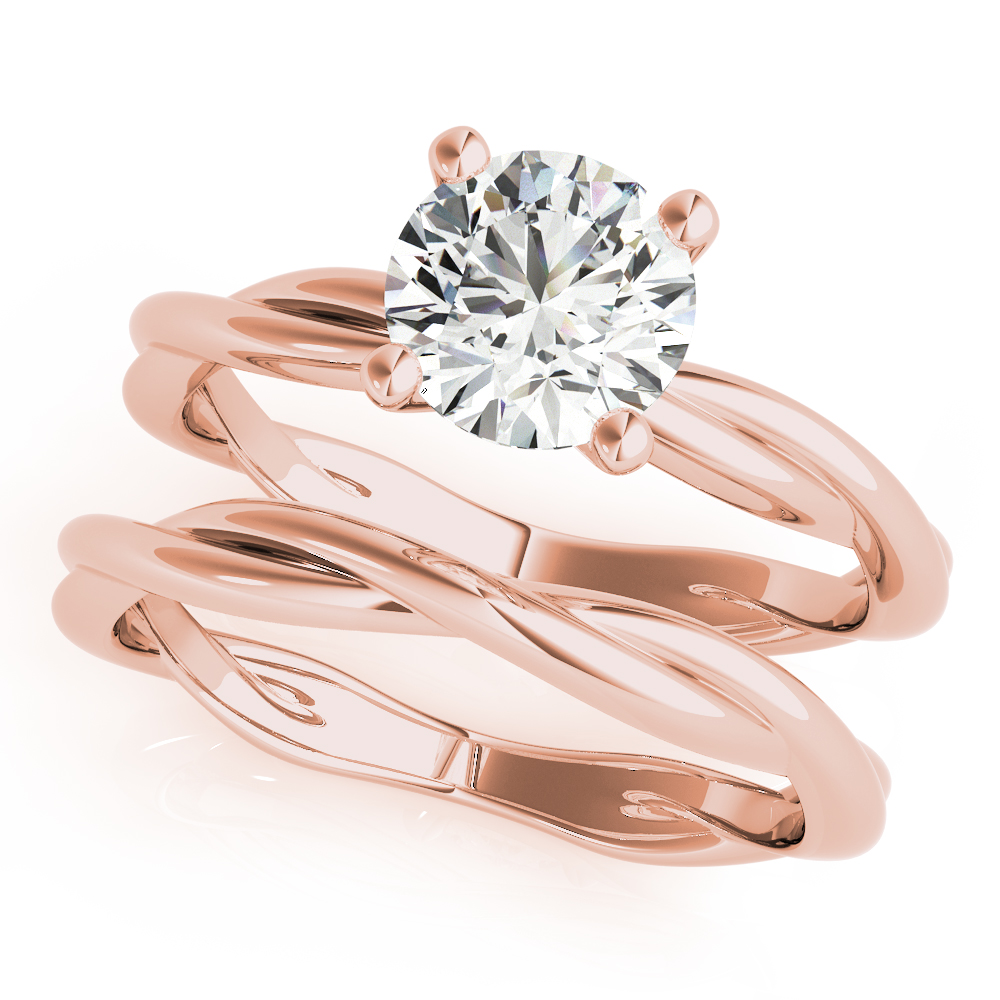 The Camille Solitaire Engagement Ring, set view