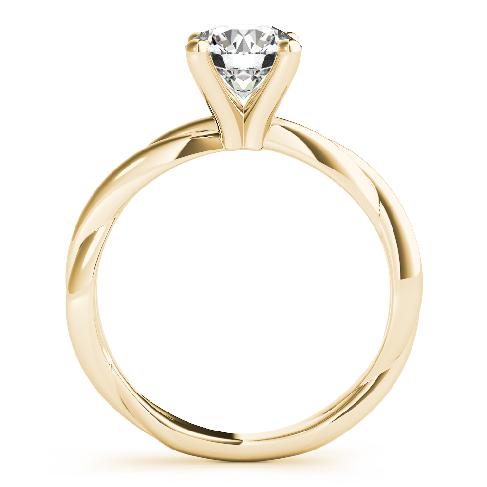 The Camille Solitaire Engagement Ring, side view