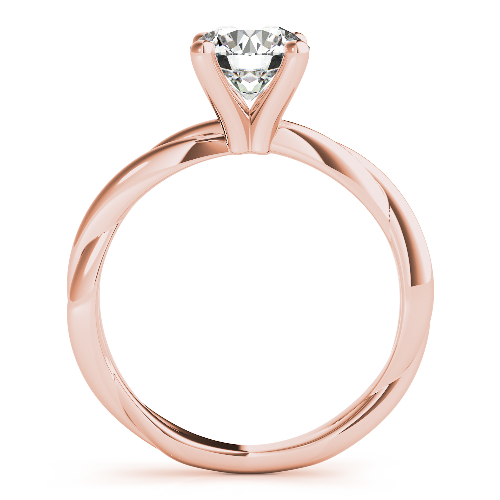 The Camille Solitaire Engagement Ring, side view