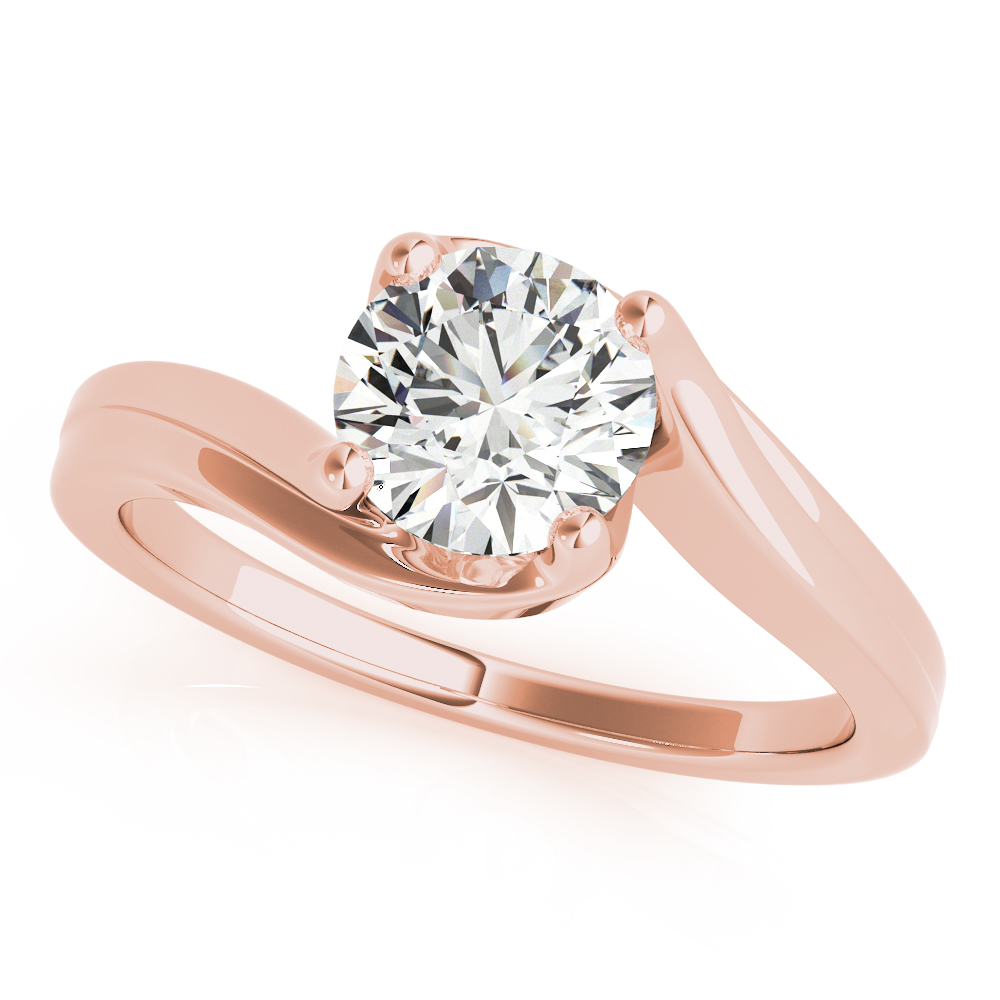 The Georgiana Solitaire Engagement Ring, front view