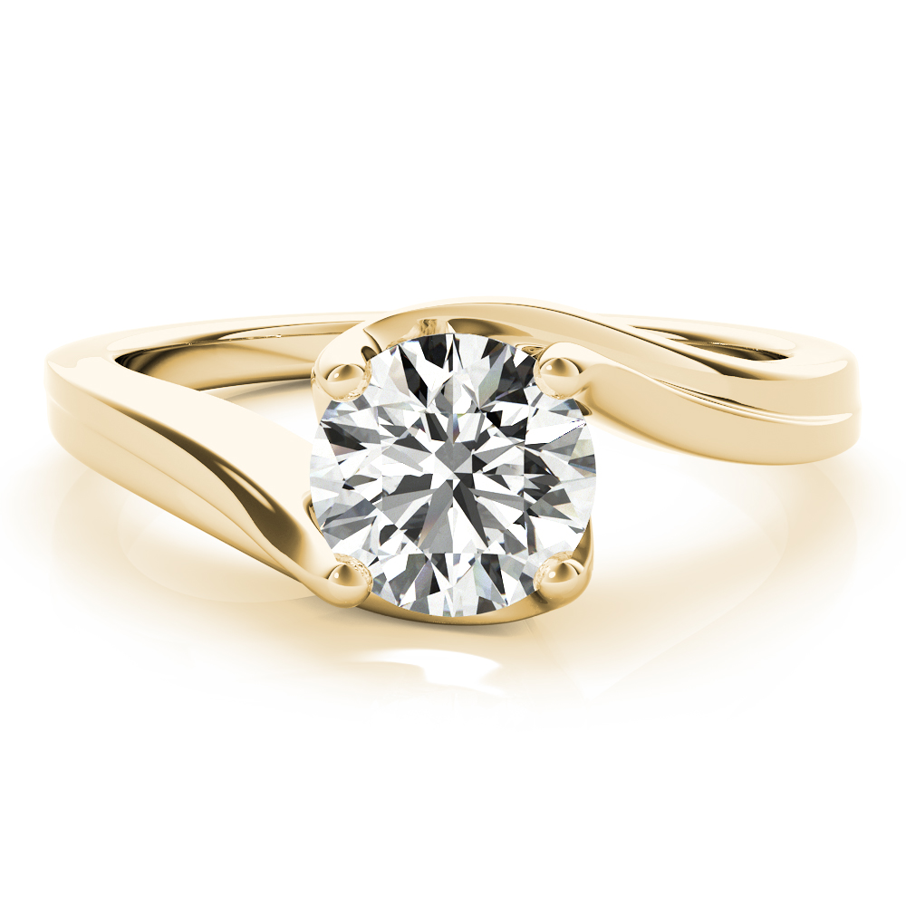 The Georgiana Solitaire Engagement Ring, angled view