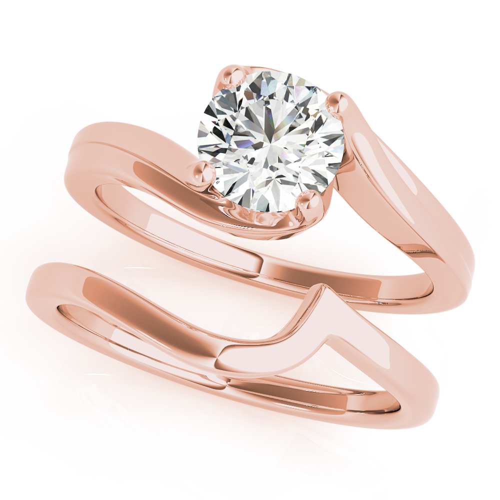 The Georgiana Solitaire Engagement Ring, set view