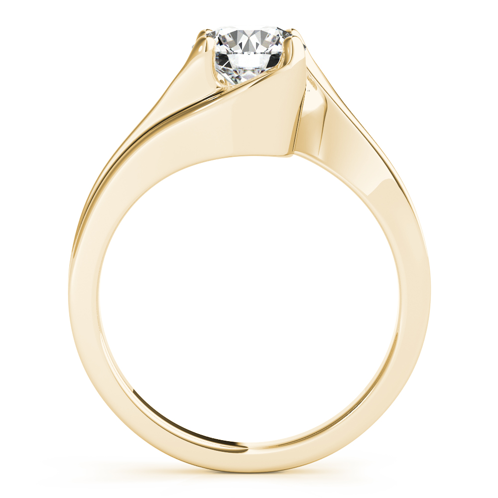 The Georgiana Solitaire Engagement Ring, side view