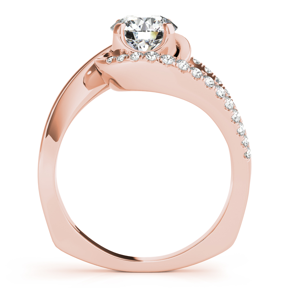 The Greta Bypass Engagement Ring, side view