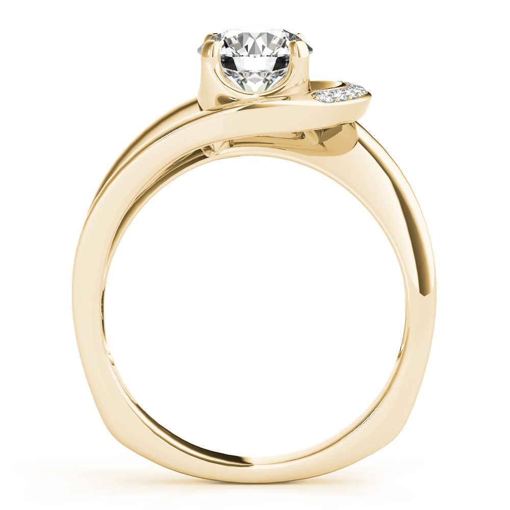 The Michaela Bypass Engagement Ring, side view