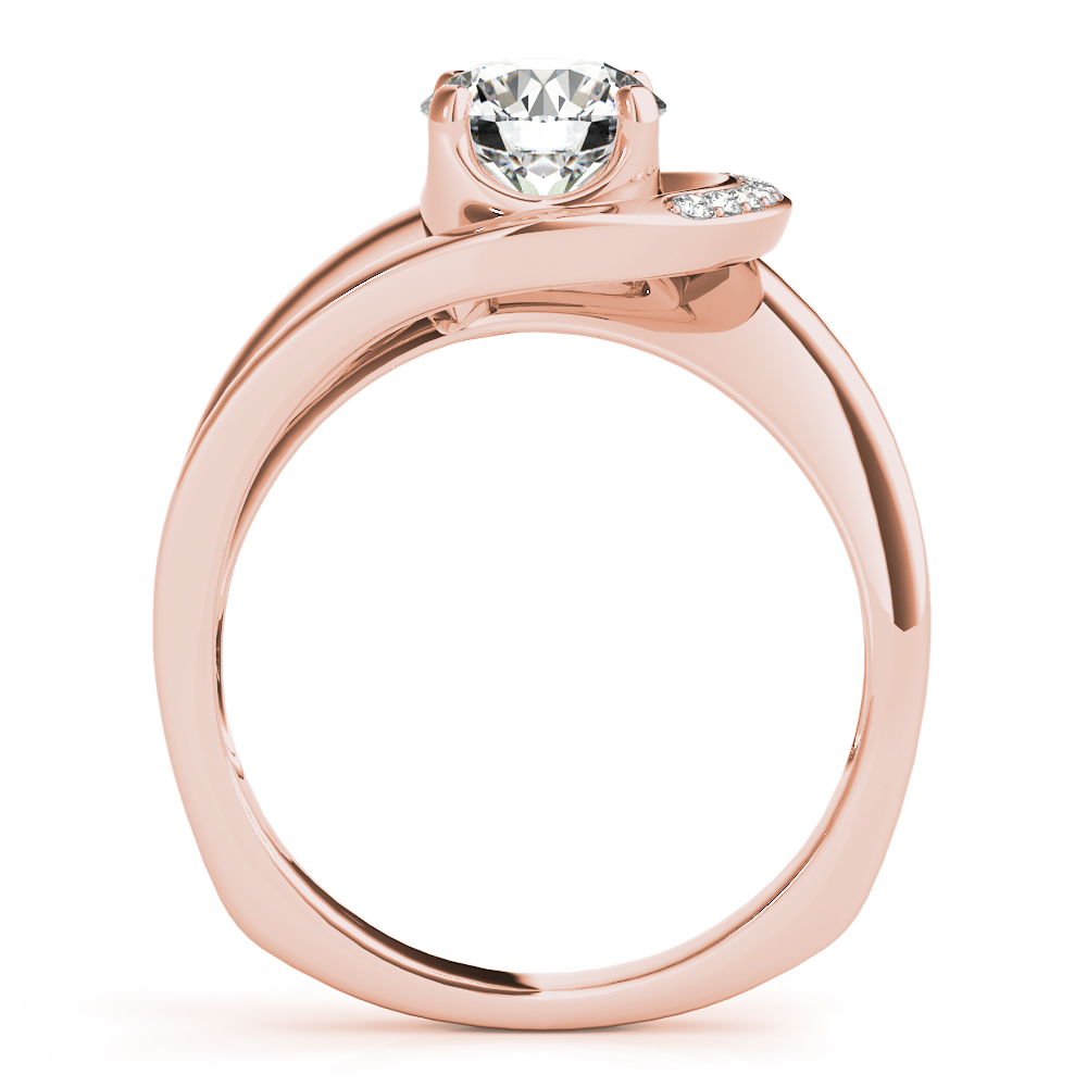 The Michaela Bypass Engagement Ring, side view