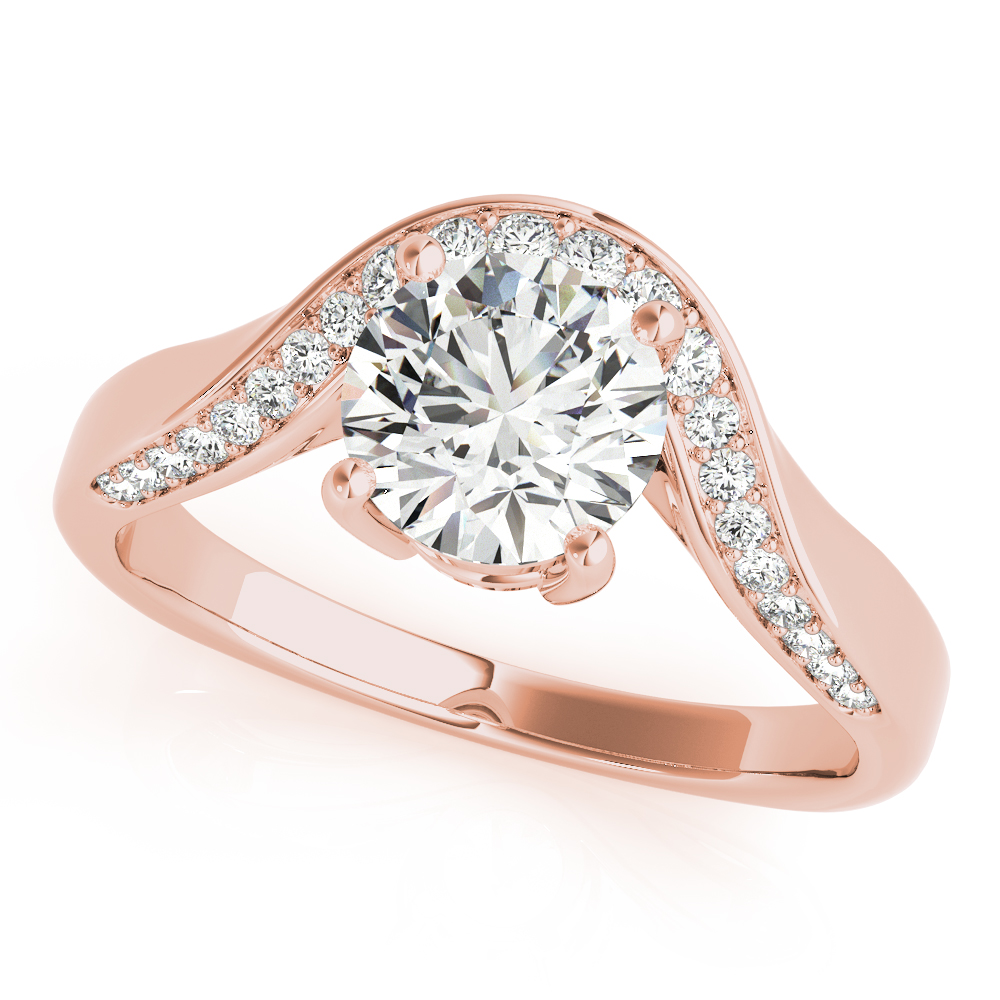 The Camille Bypass Engagement Ring, front view