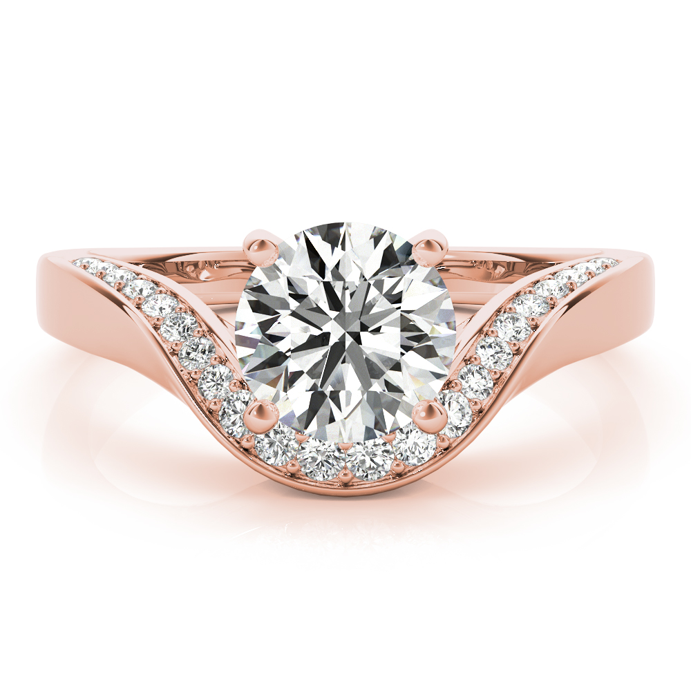 The Camille Bypass Engagement Ring, angled view