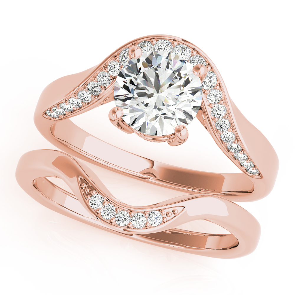 The Camille Bypass Engagement Ring, set view
