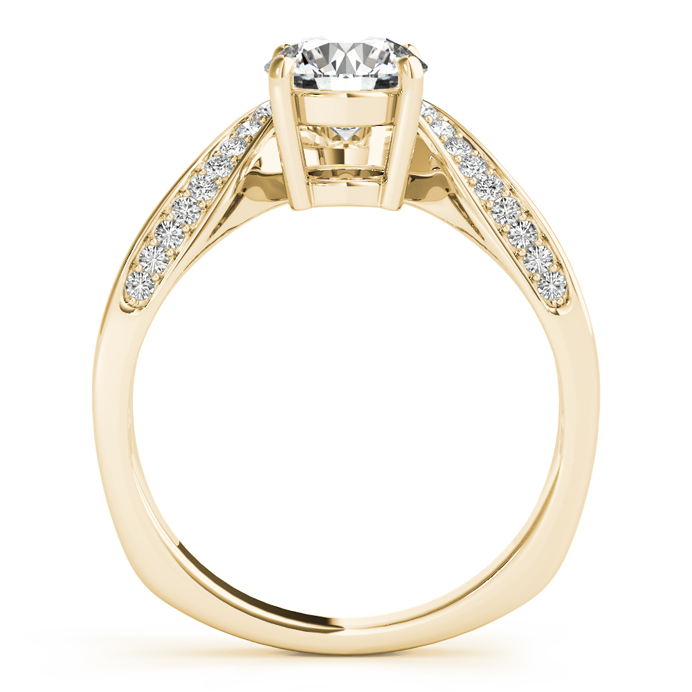 The Camille Bypass Engagement Ring, side view