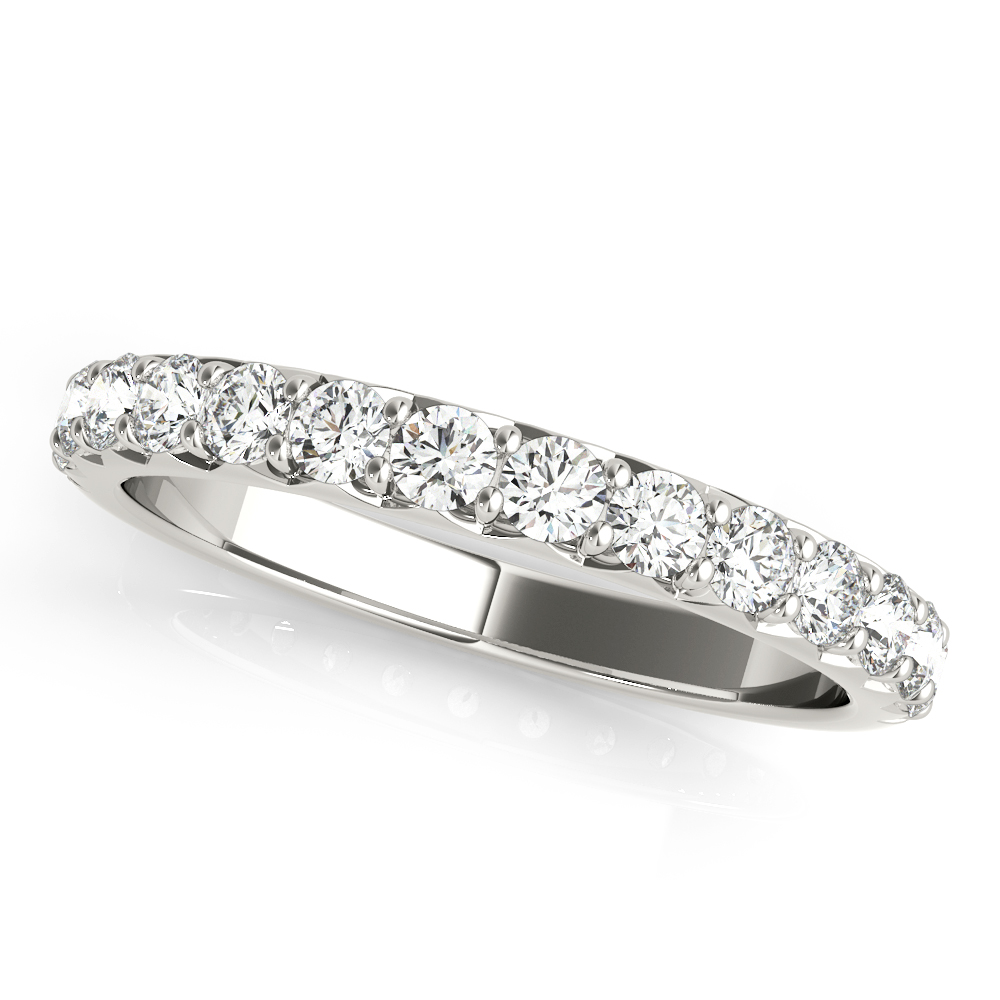 French-Cut Prong Set Wedding Band