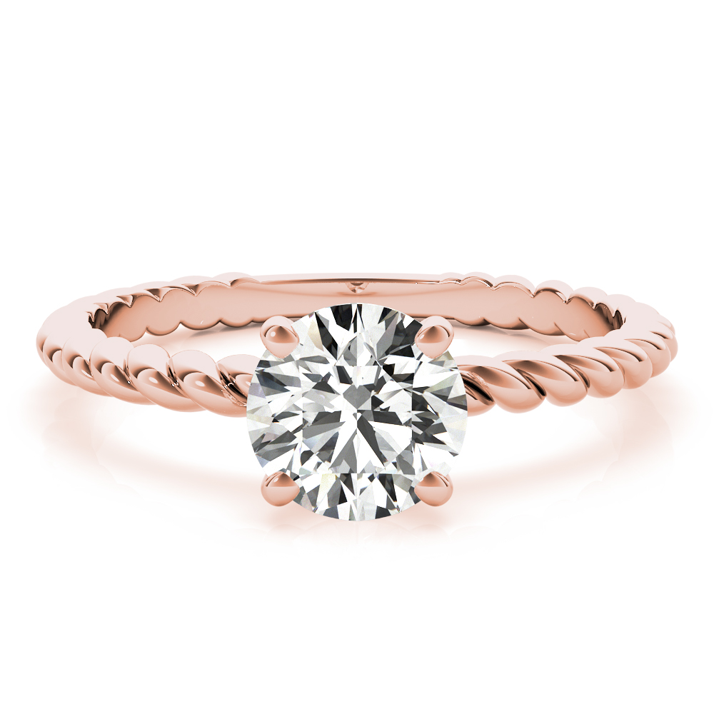 The Giselle Solitaire Engagement Ring, angled view
