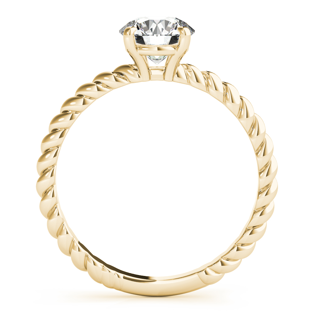 The Giselle Solitaire Engagement Ring, side view