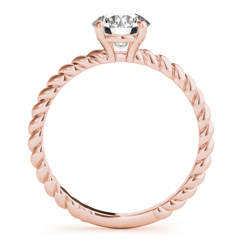 The Giselle Solitaire Engagement Ring, side view