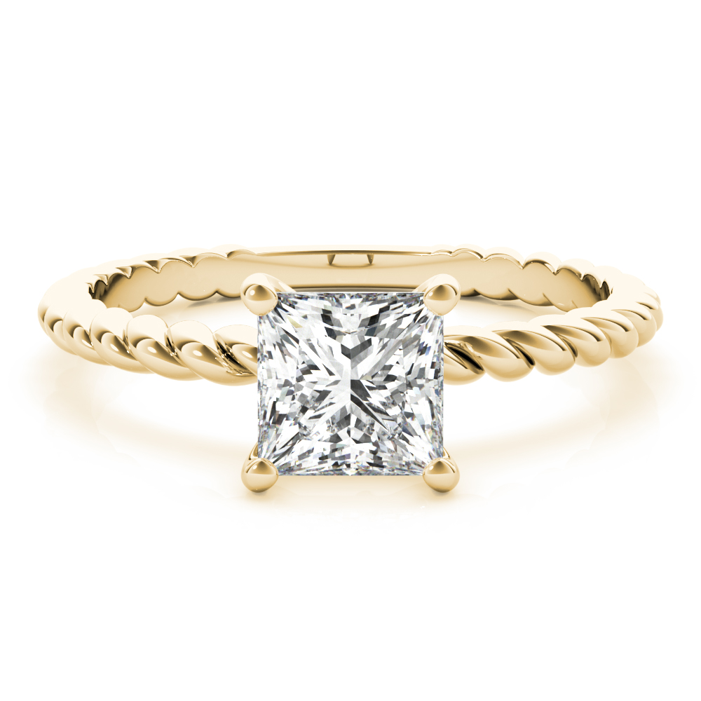 The Lydia Solitaire Engagement Ring, set view