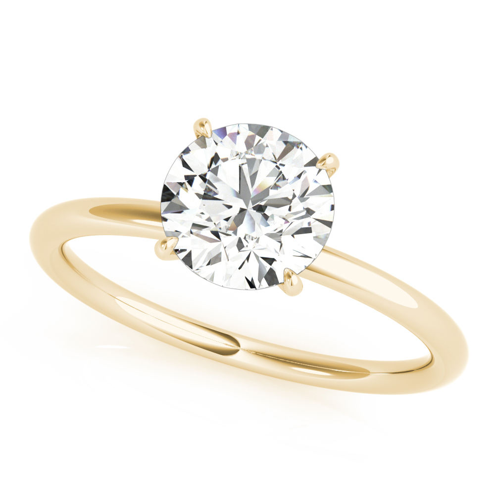 Hidden Halo Engagement Ring, Round
