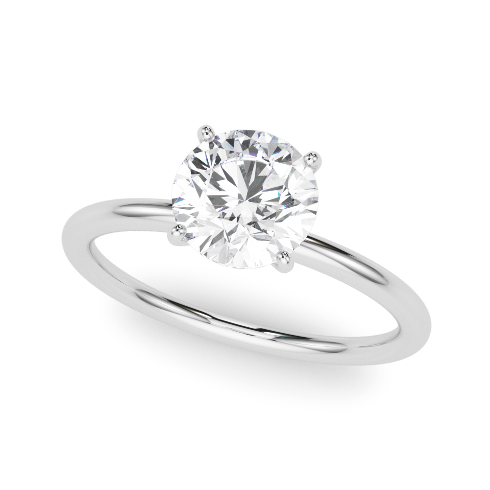 Hidden Halo Engagement Ring, Round