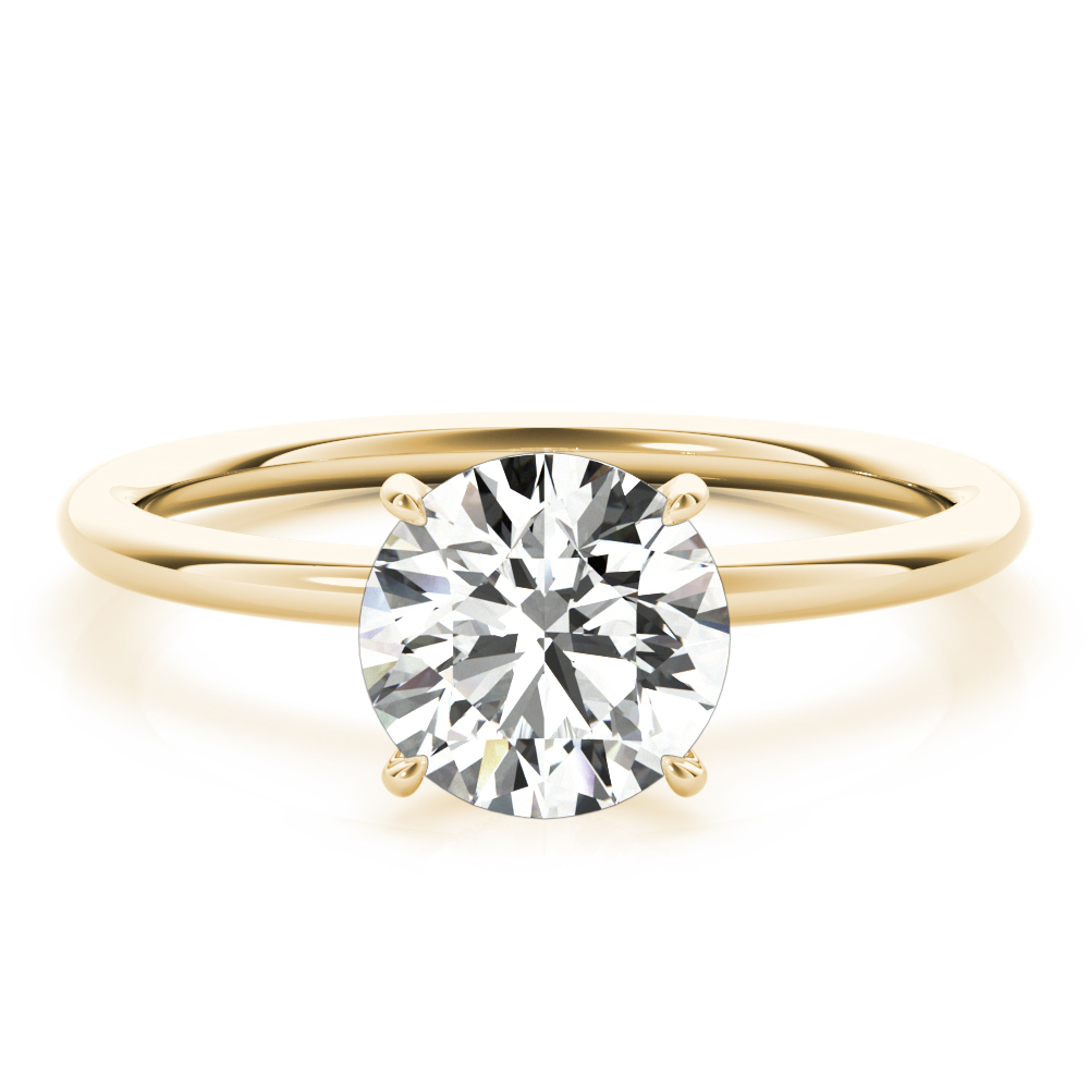 The Tessa Hidden Halo Engagement Ring, set view