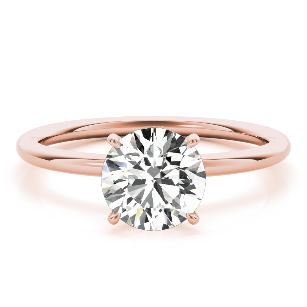 The Tessa Hidden Halo Engagement Ring, set view