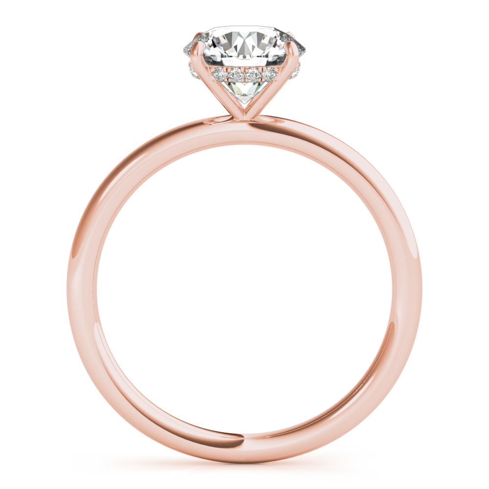 The Tessa Hidden Halo Engagement Ring, side view
