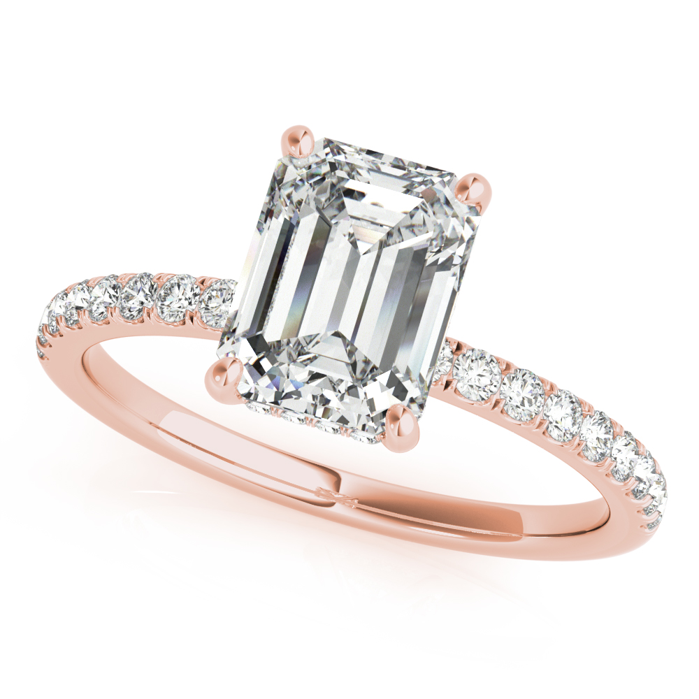 The Mariana Hidden Halo Engagement Ring, front view