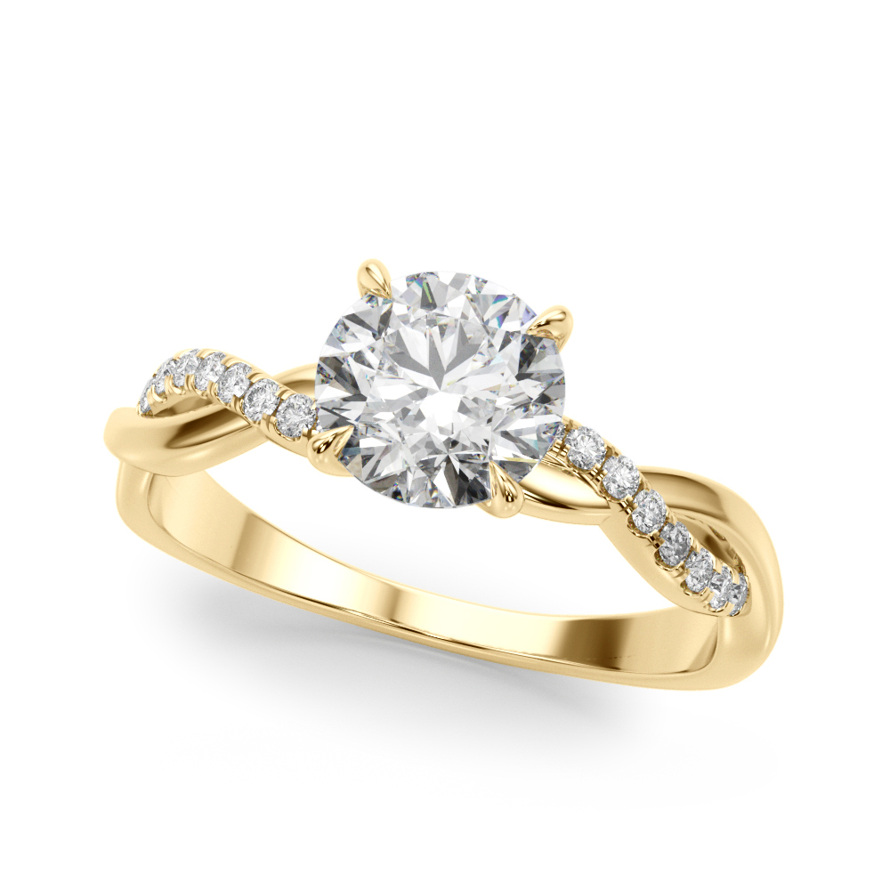 The Jane Twist Engagement Ring, front view
