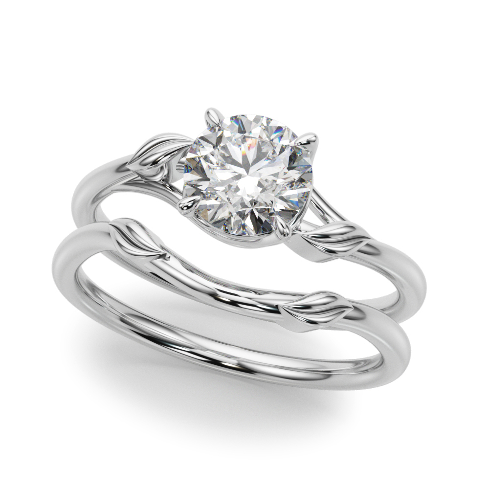 The Katarina Solitaire Engagement Ring, set view