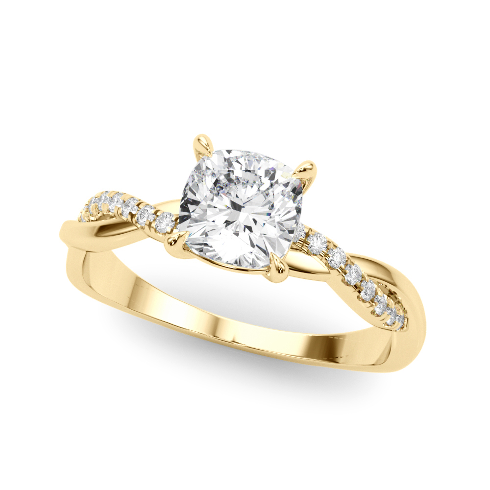 The Mariana Twist Engagement Ring, front view
