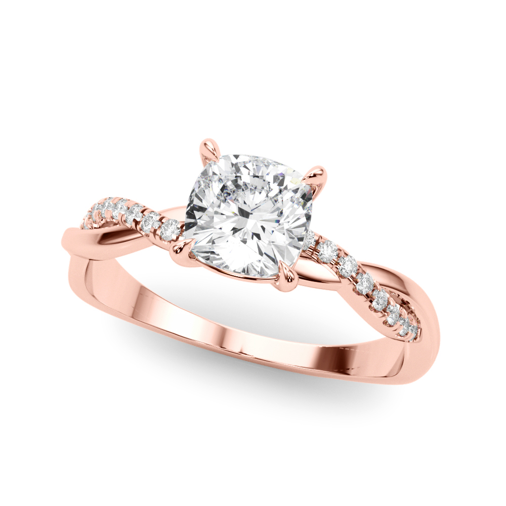 The Mariana Twist Engagement Ring, front view