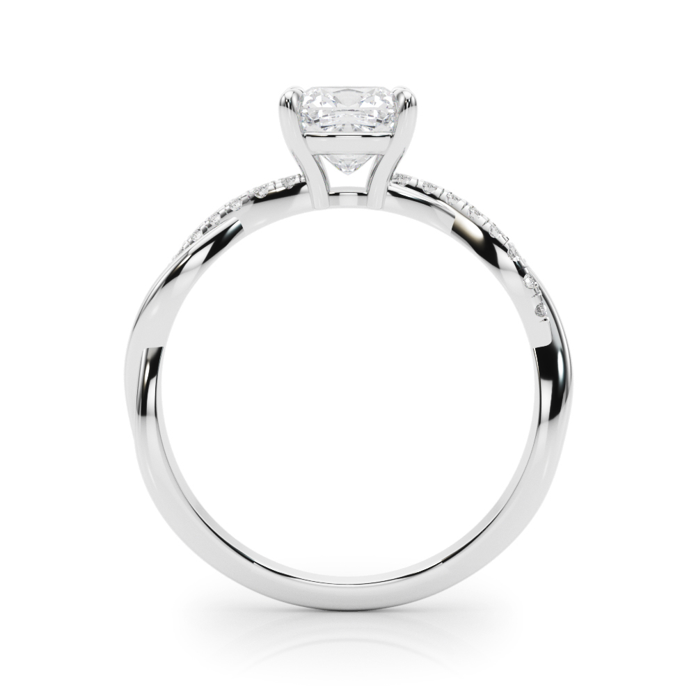The Mariana Twist Engagement Ring, side view