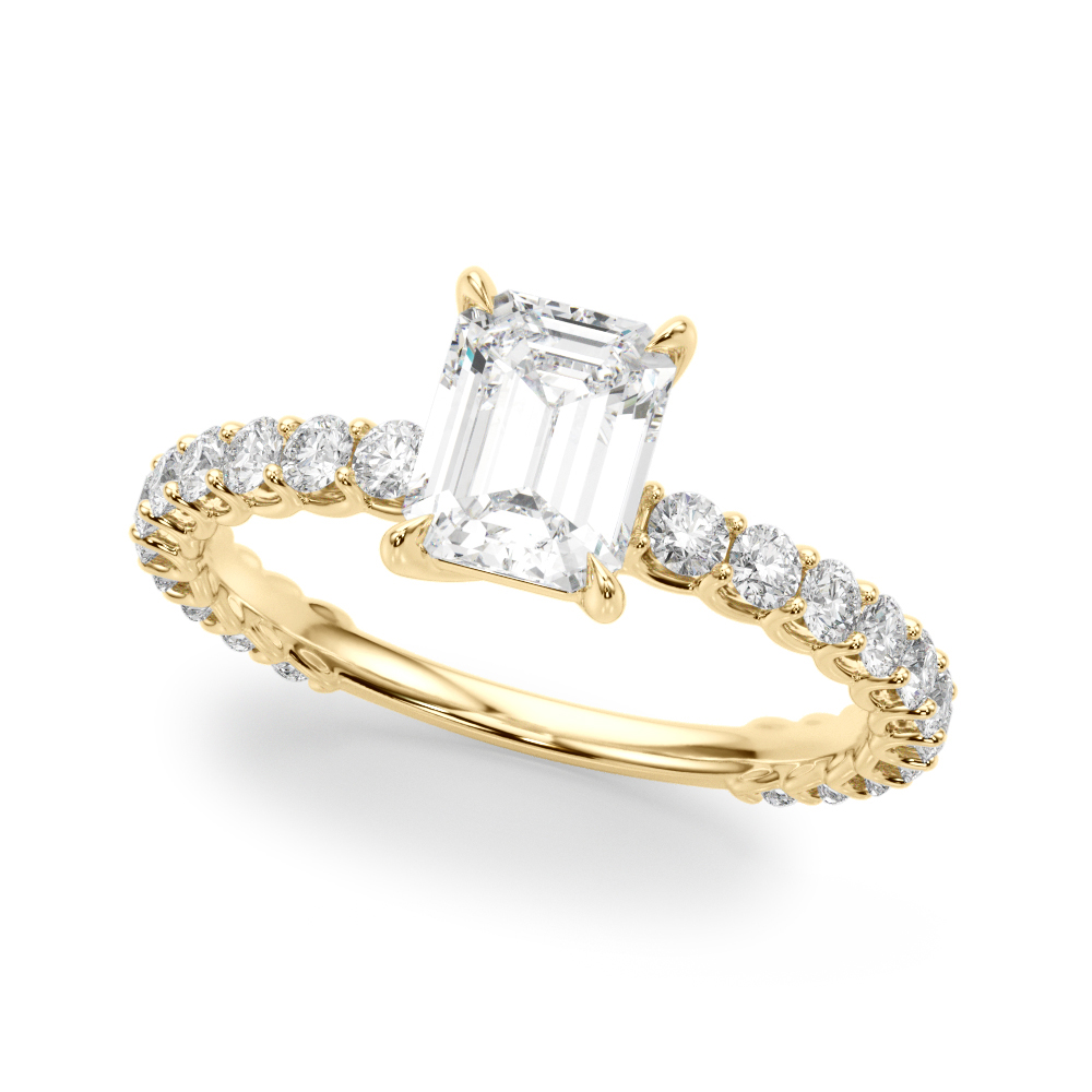 The Colette Single-Row Engagement Ring, front view
