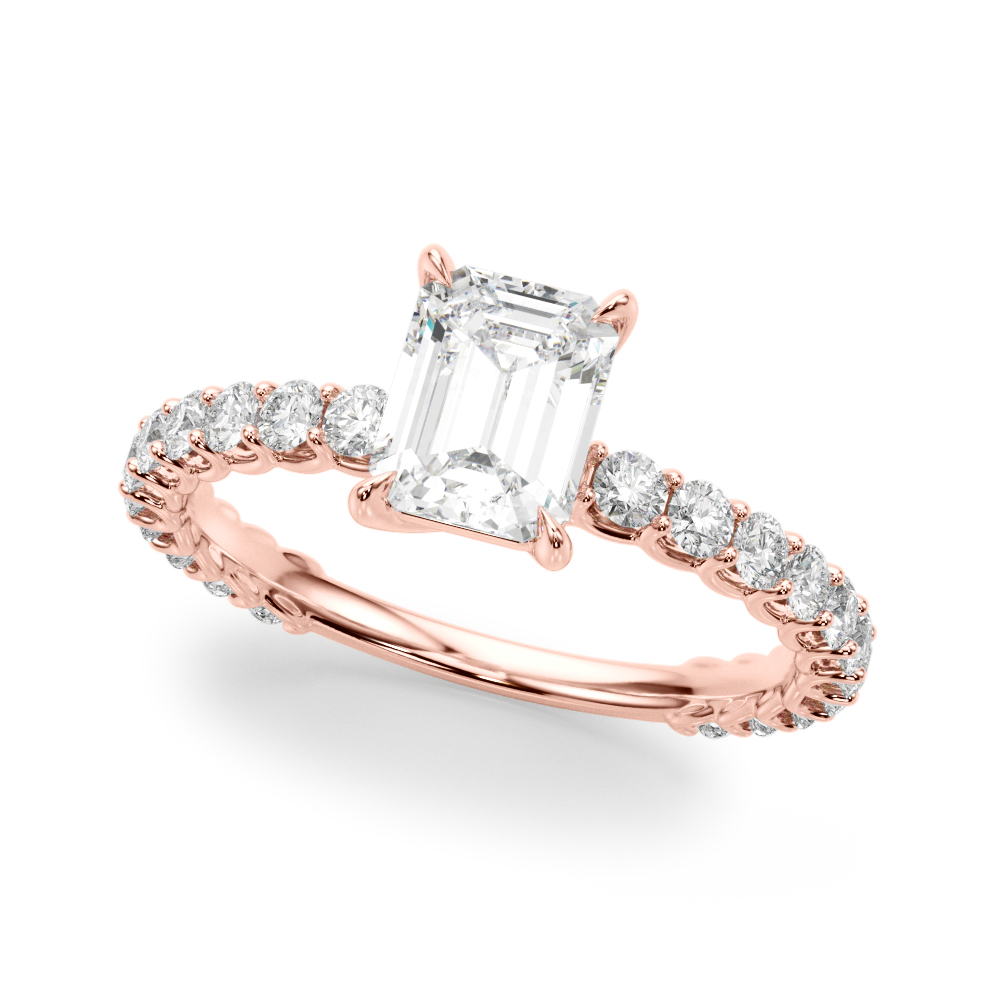 The Colette Single-Row Engagement Ring, front view