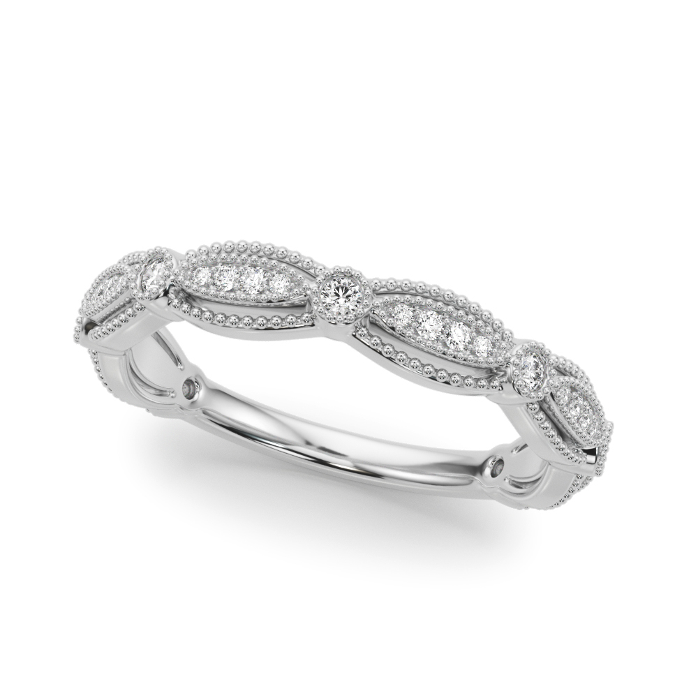 Vintage-Inspired Milgrain Wedding Band
