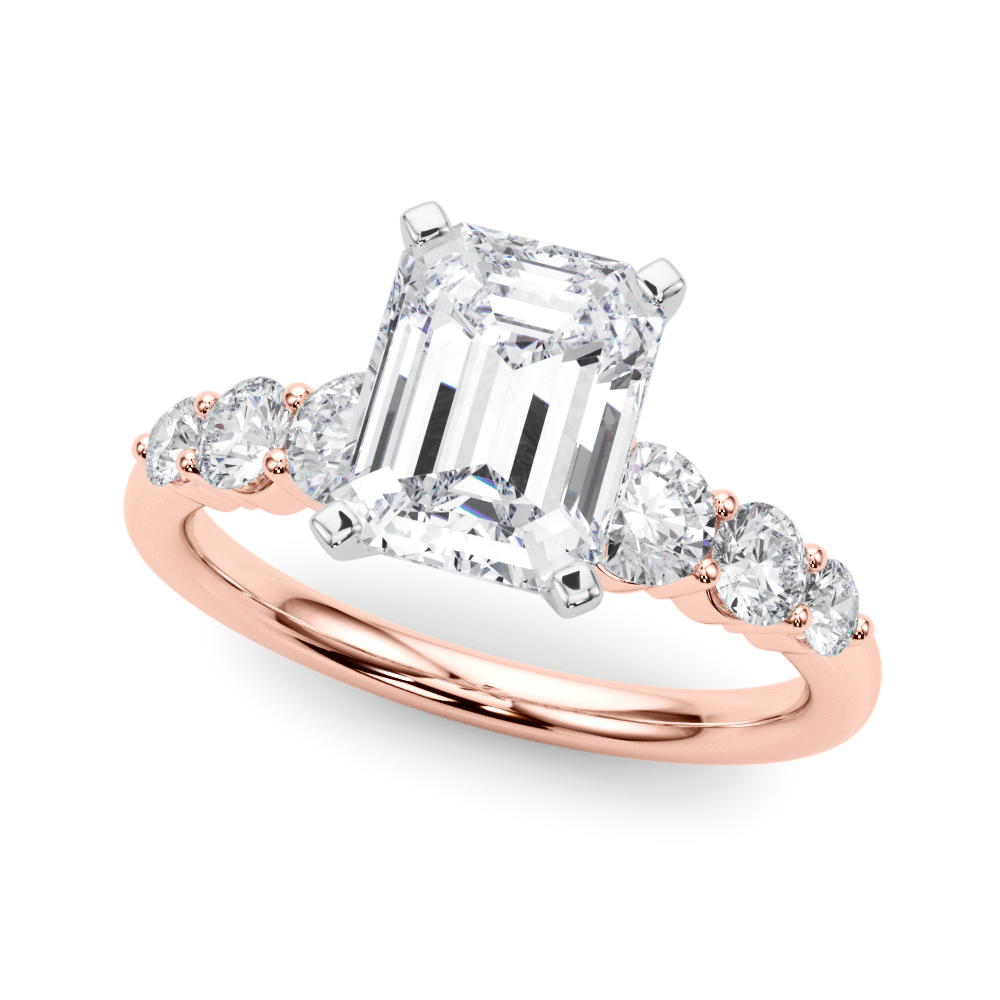 The Jacqueline Single-Row Engagement Ring, front view