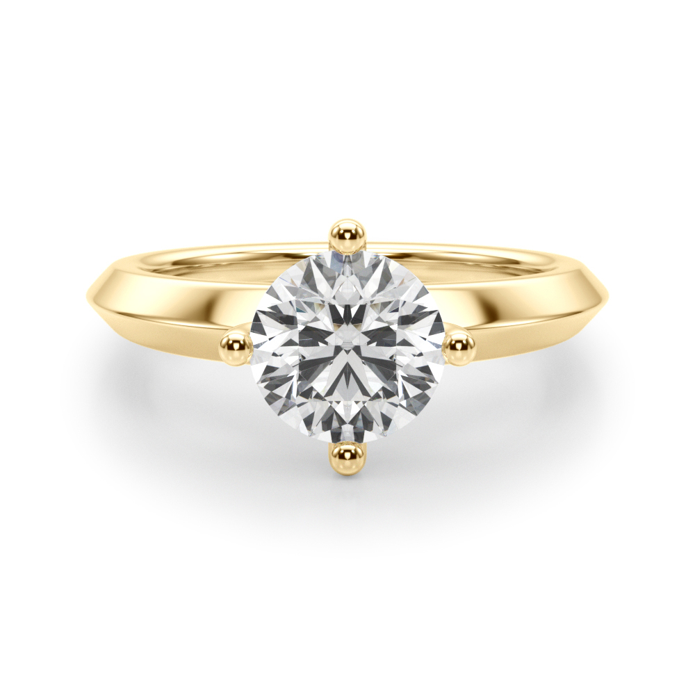 The Victoria Solitaire Engagement Ring, angled view