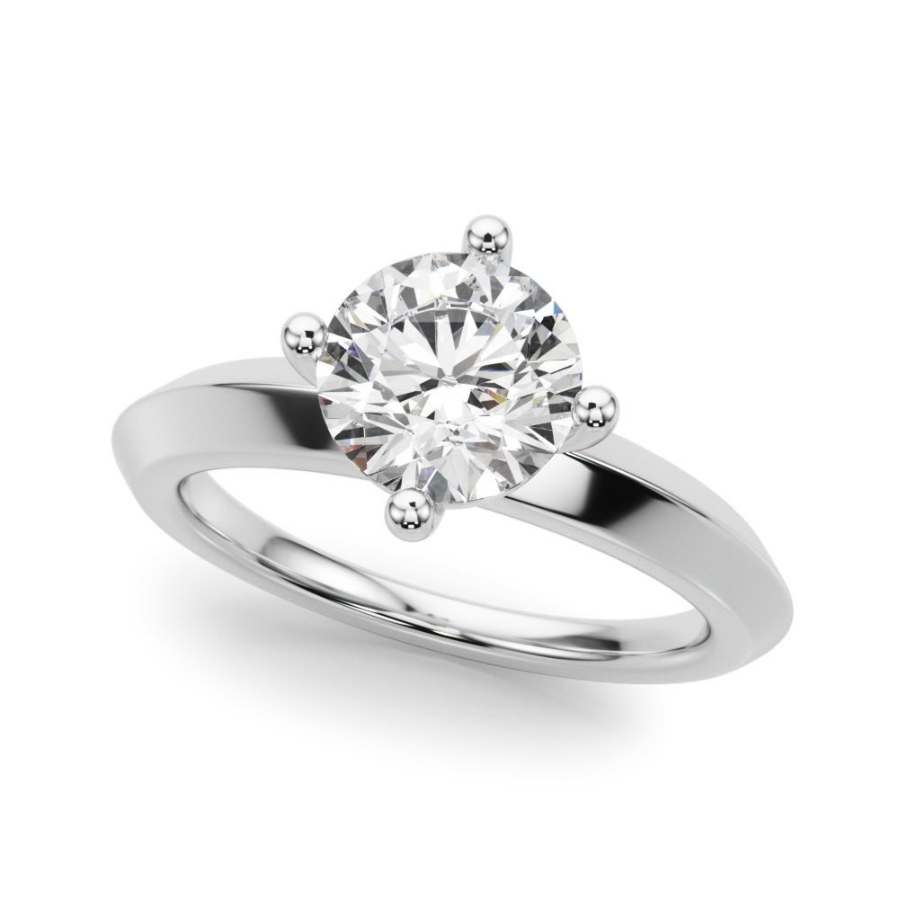 The Victoria Solitaire Engagement Ring, front view