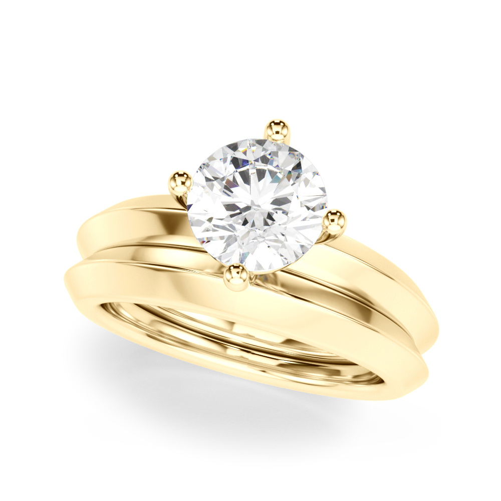 The Victoria Solitaire Engagement Ring, set view