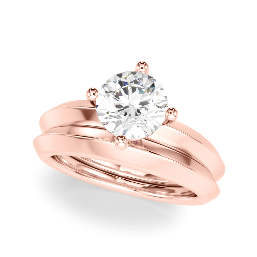 The Victoria Solitaire Engagement Ring, set view